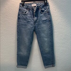 Zara Blue Flare & Wide Leg Jeans